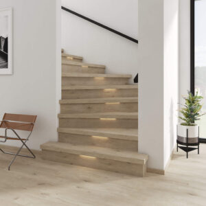 vinyl flooring in stairway | Enfield Carpet & Flooring | Enfield, CT